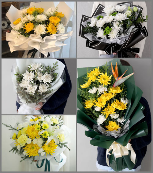 江苏南通海门市四甲镇金跃村白事花束代送